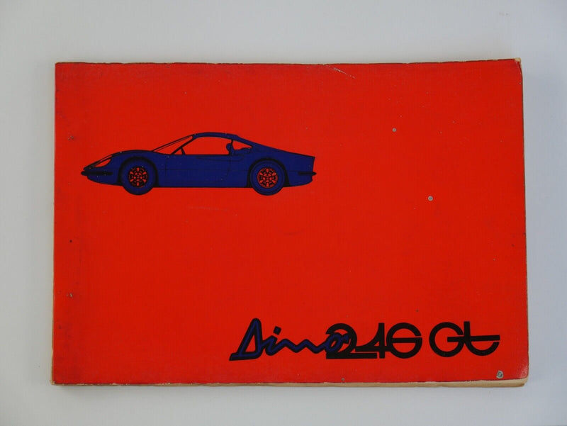 1973 Ferrari 246 Dino Owner's Manual Pouch 