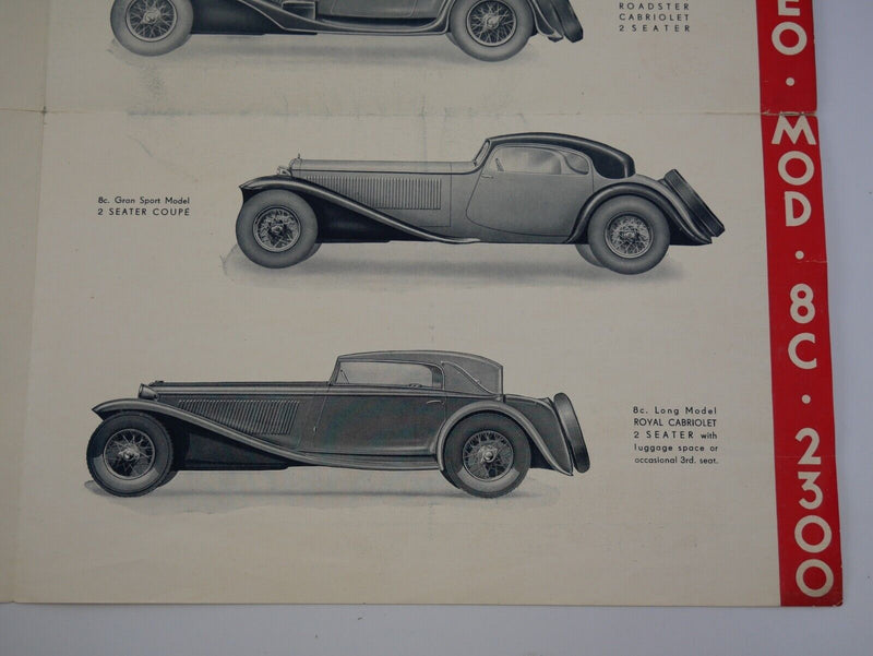 Alfa Romeo 8C 2300 Brochure