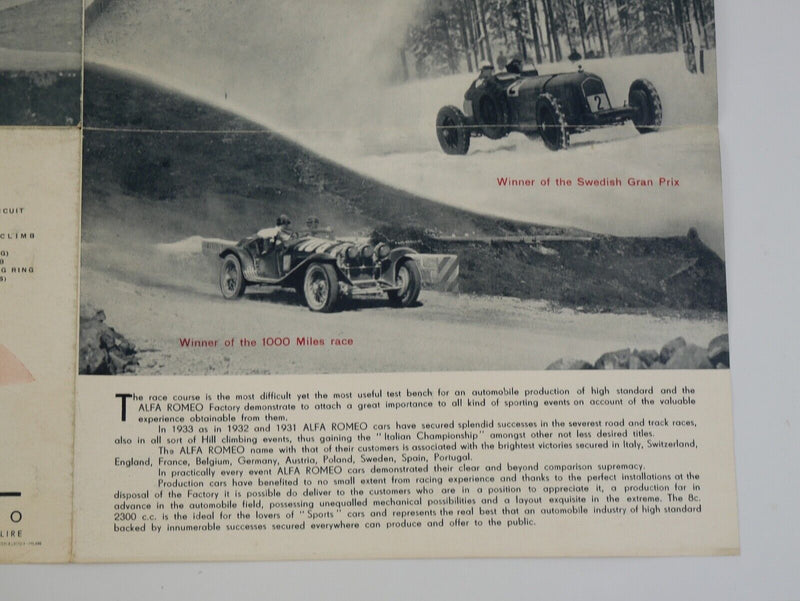 Alfa Romeo 8C 2300 Brochure