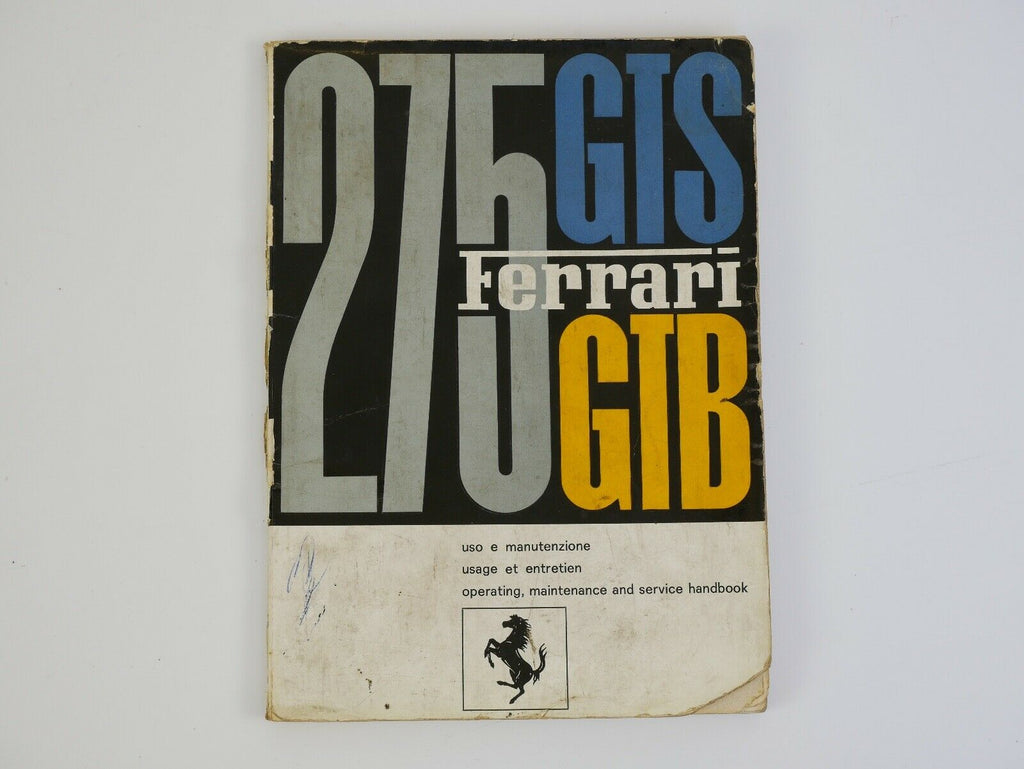 ferrari 275 manual handbook