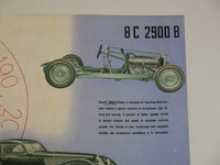 1938 Alfa Romeo 8C 2900B Brochure