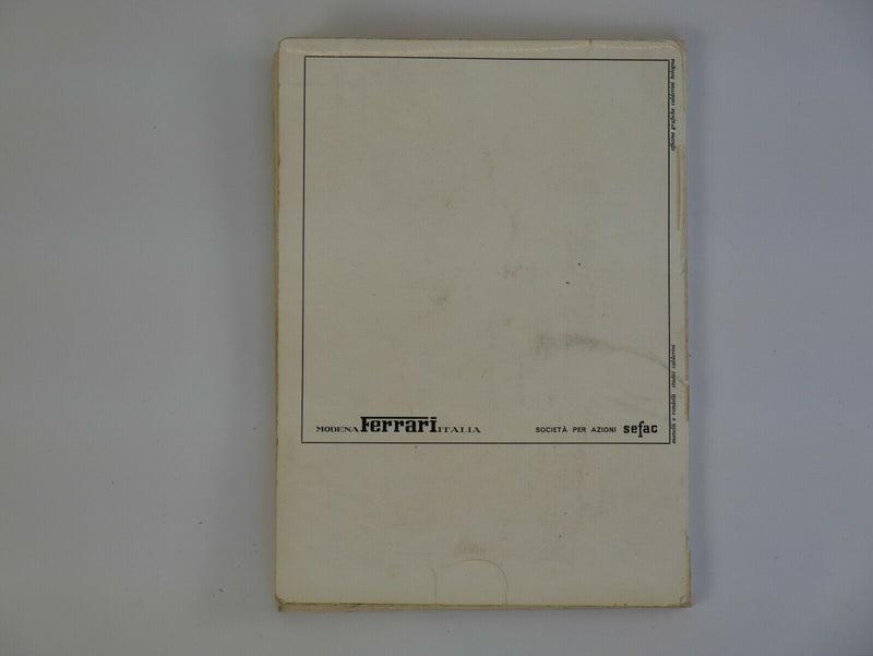 Ferrari 275 Owner's Manual