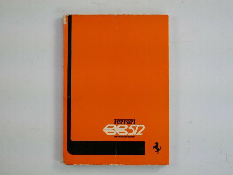 1976-81 Ferrari 512 BB Complete Manual Pouch Set
