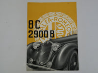 1936 Alfa Romeo 8C 2900B Brochure