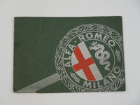 1934 Alfa Romeo 6C 2300 Brochure