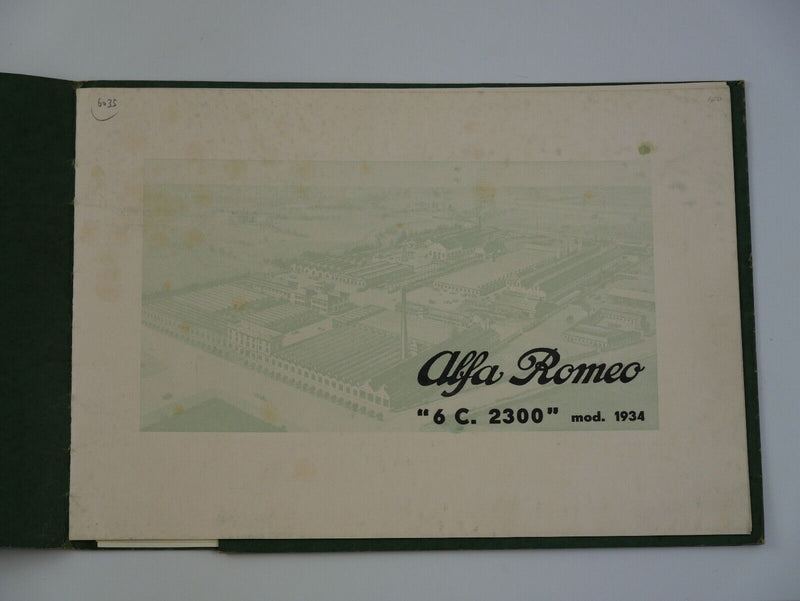 1934 Alfa Romeo 6C 2300 Brochure