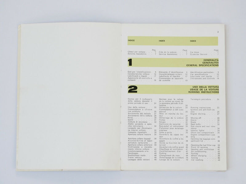 Ferrari 308 GT4 Dino Owner's Manual