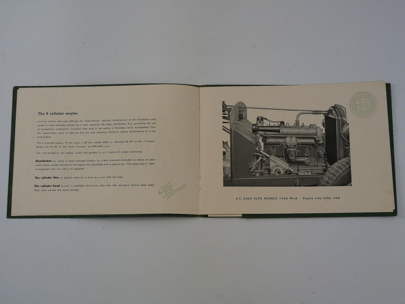 1934 Alfa Romeo 6C 2300 Brochure