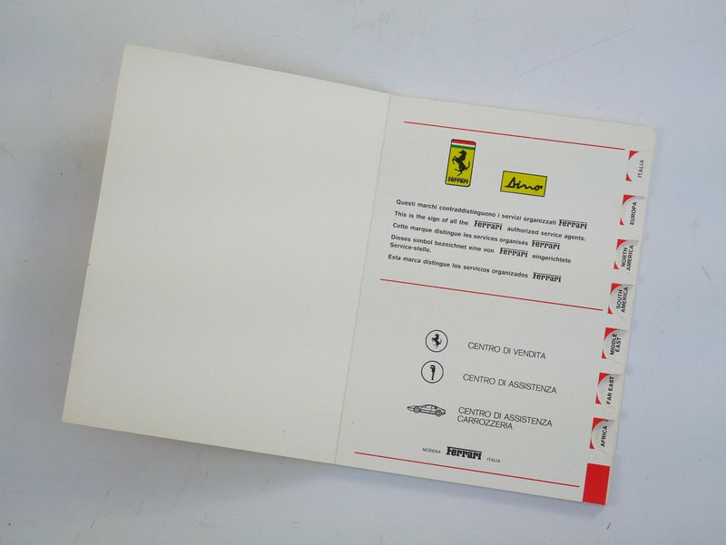 1976-81 Ferrari 512 BB Complete Manual Pouch Set