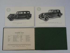 1934 Alfa Romeo 6C 2300 Brochure