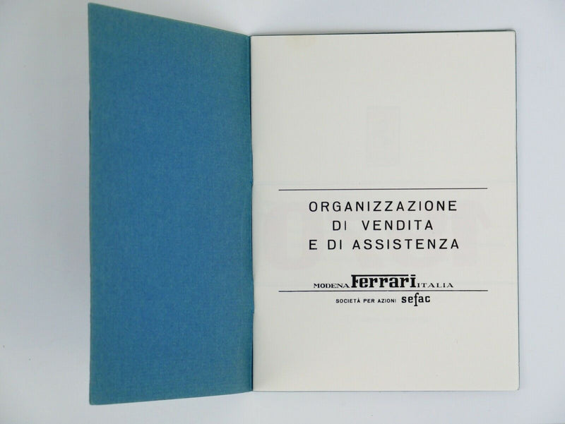 1970 Ferrari Dealer Directory