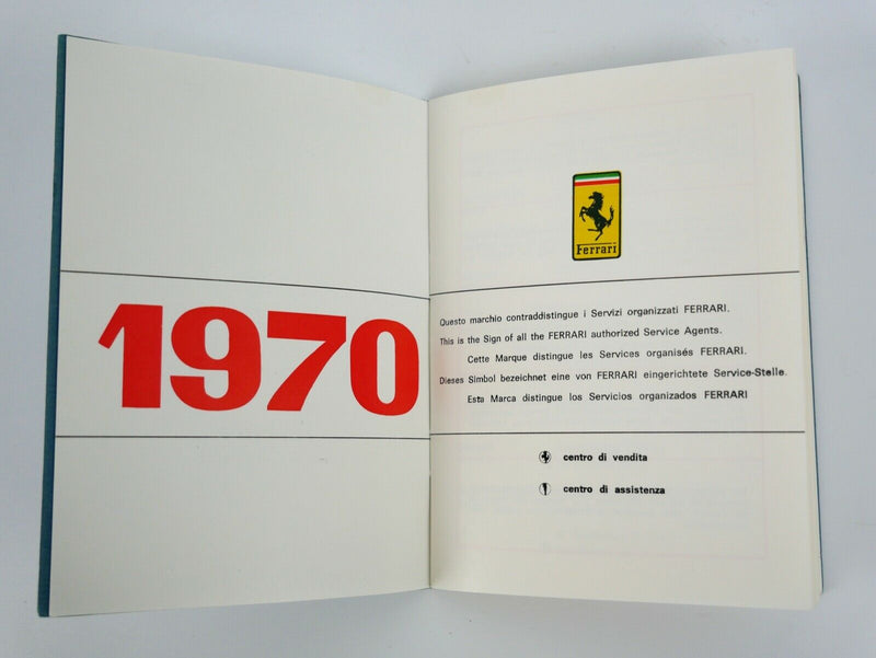 1970 Ferrari Dealer Directory