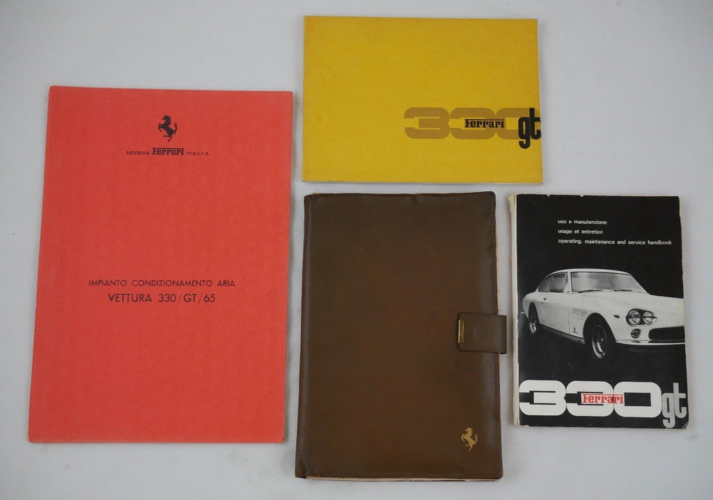 1965 Ferrari 330 GT Owner's Manual Handbook Pouch Set