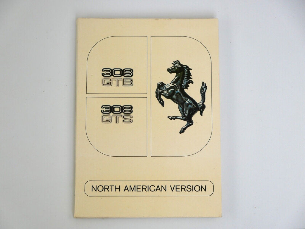 Ferrari 308 GTB GTS Owner's Manual North American Version