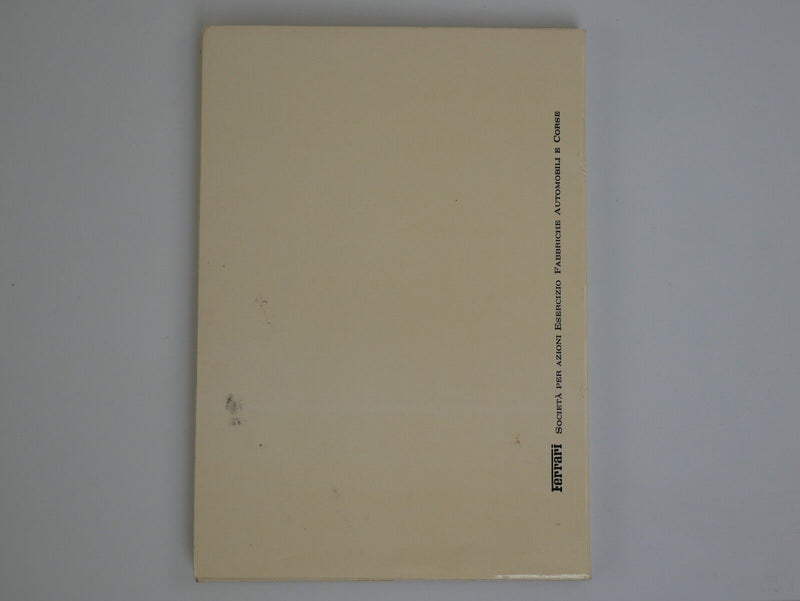 Ferrari 308 GTB GTS Owner's Manual North American Version