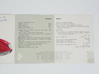  Ferrari 500 Testa Rossa TR Sales Brochure