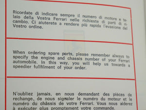 1970 Ferrari Dealer Directory