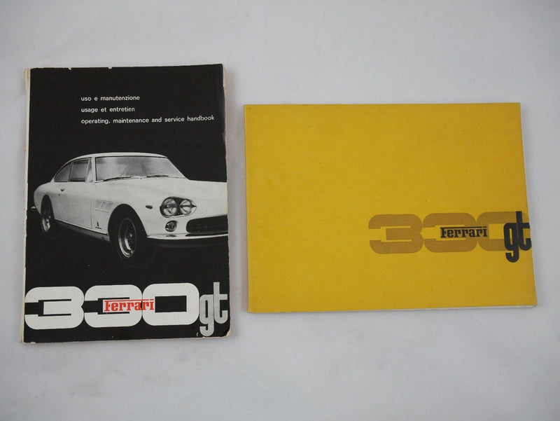 1965 Ferrari 330 GT Owner's Manual Handbook Pouch Set