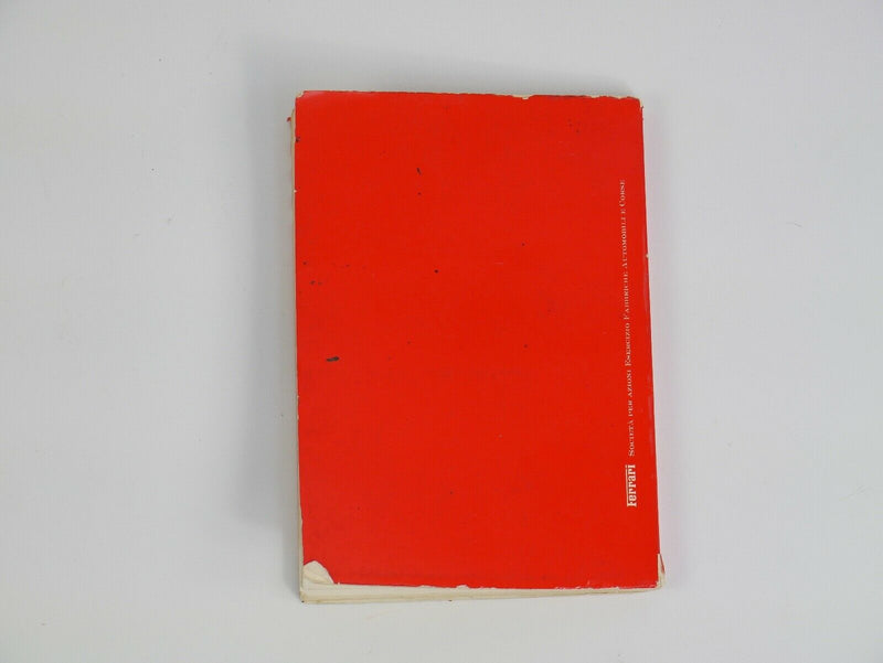 Ferrari 308 GTB Owner's Manual North American Version