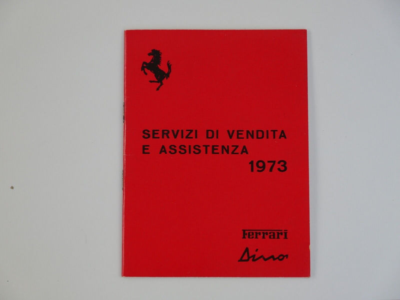 1973 Ferrari 246 Dino Owner's Manual Pouch 