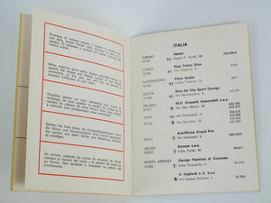 1971 Ferrari Dealer Directory 