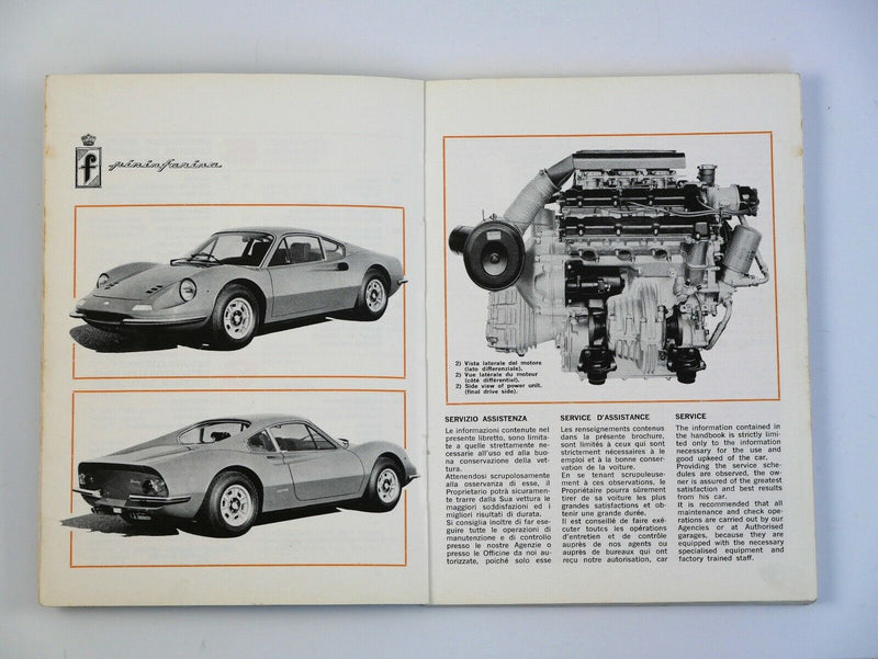 1971 Ferrari 246 Dino Manual Pouch