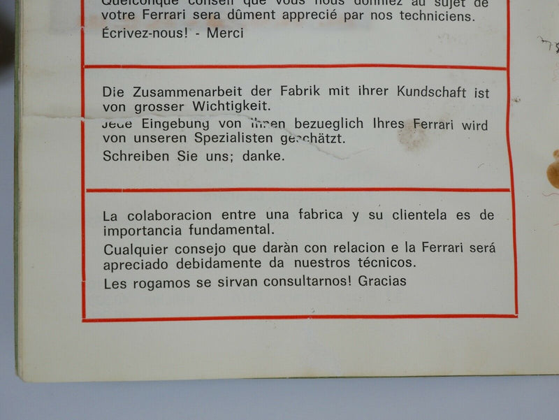 1966 Ferrari dealer directory