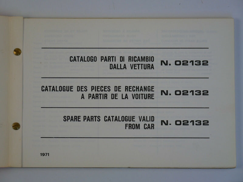 1971 Ferrari 246 Dino Manual Pouch