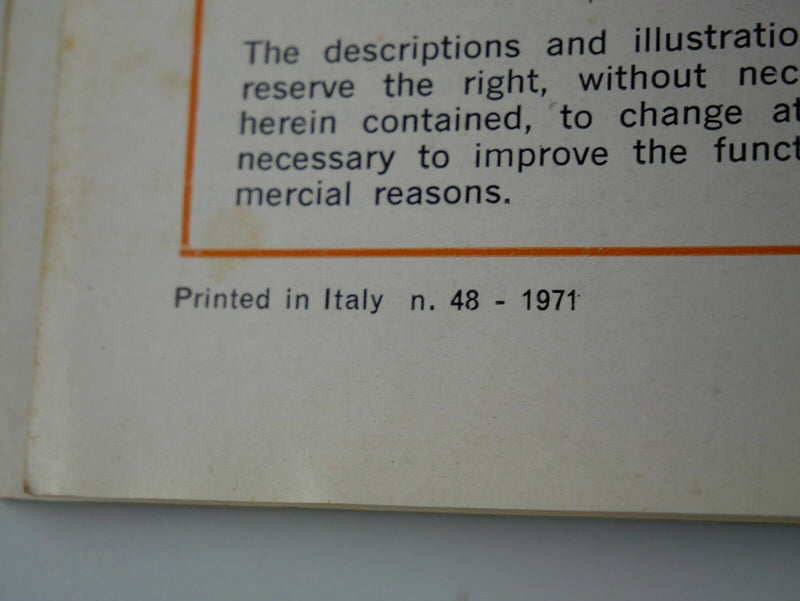 1971 Ferrari 246 Dino Manual Pouch