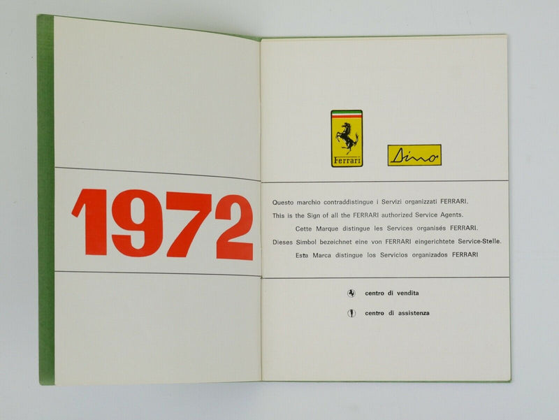 1972 Ferrari Dealer Directory
