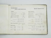 1959 Ferrari 250 GT Owner's Manual Handbook