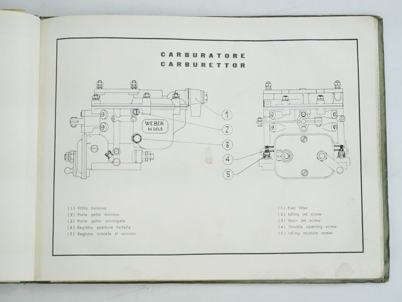 1959 Ferrari 250 GT Owner's Manual Handbook