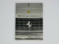 Ferrari 250 GT Owner's Manual Handbook