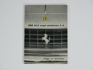 Ferrari 250 GT Owner's Manual Handbook