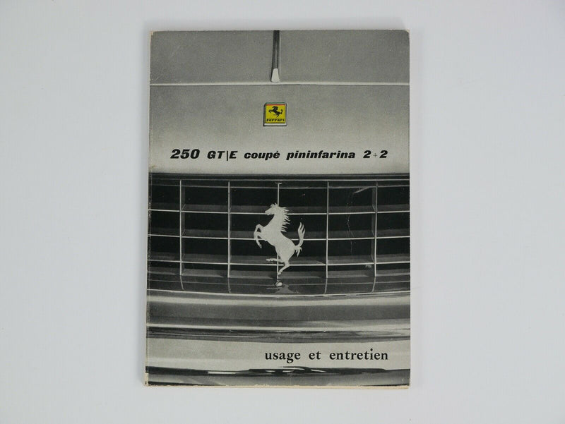 Ferrari 250 GT Owner's Manual Handbook