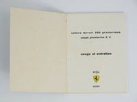 Ferrari 250 GT Owner's Manual Handbook