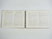 1959-60 Ferrari 250 GT Chinetti Owner's Manual Parts Book