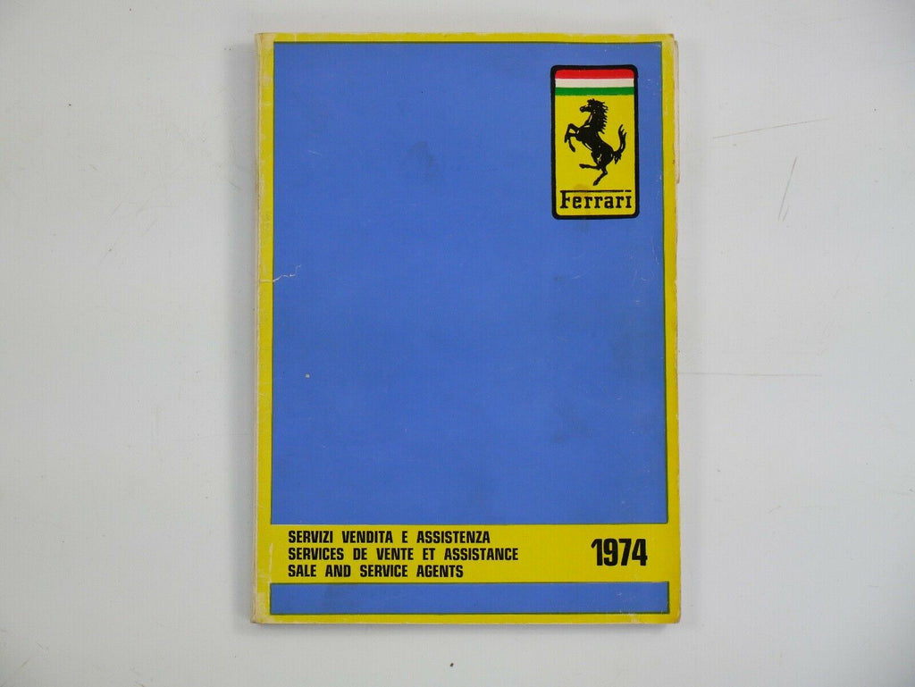 1974 Ferrari Dealer Directory