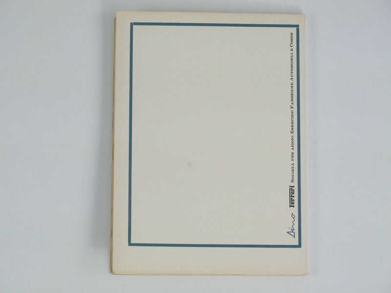 Ferrari 246 Dino L Series Owner's Manual Handbook