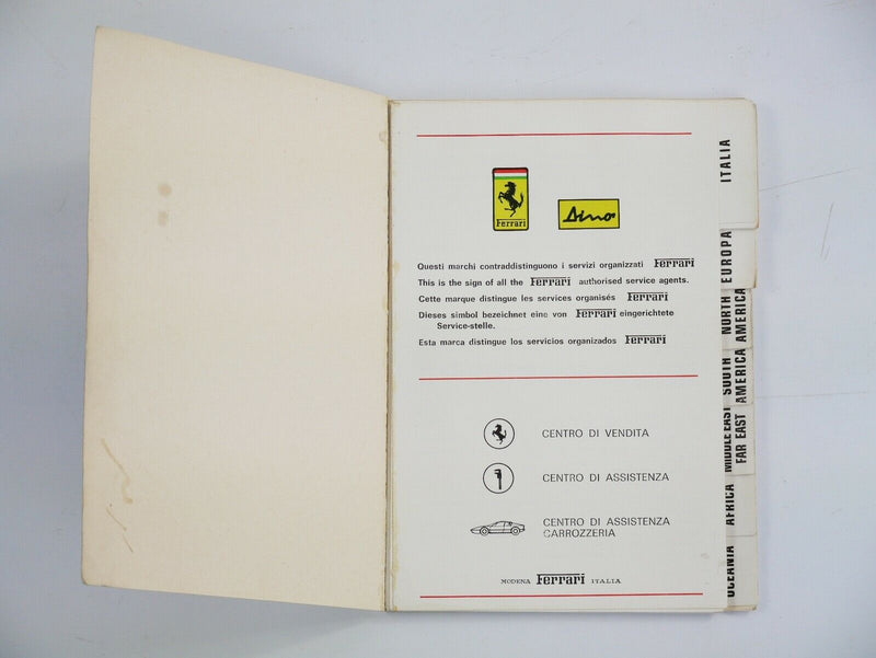 1974 Ferrari Dealer Directory