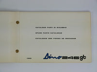 Ferrari 246 Dino L Series Spare Parts Manual