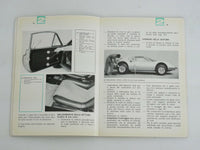 1968-69 Ferrari 206 Dino 246 Owner's Manual Handbook