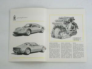 1972-74 Ferrari 246 Dino Owner's Manual Handbook