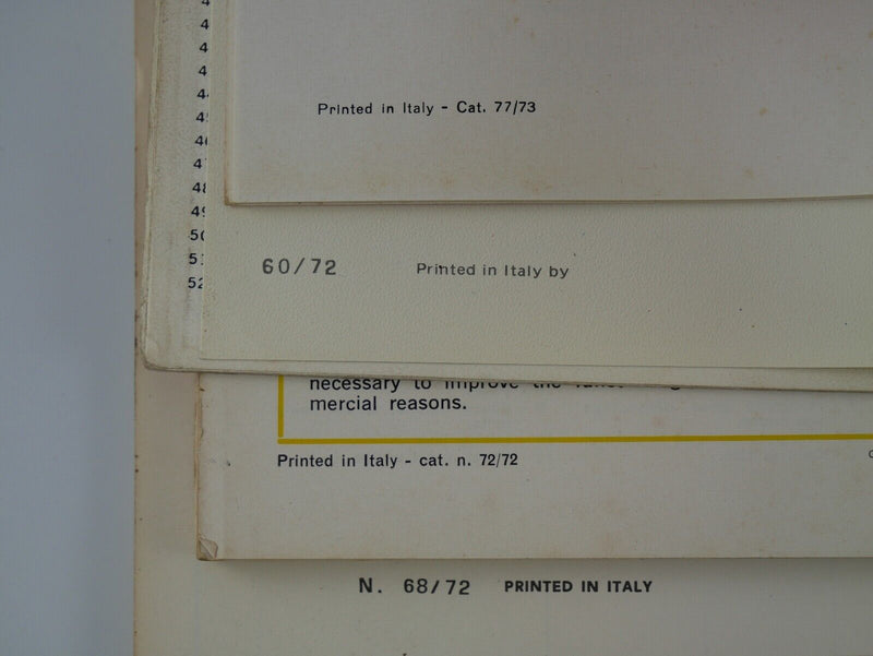 1973 Ferrari 246 Dino Owner's Manual Pouch 