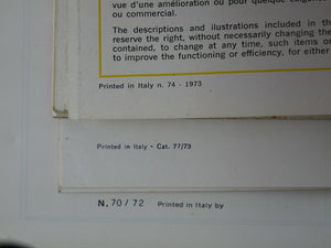 1973 Ferrari 365 GTB/4 Daytona *16725* Complete Manual Handbook Pouch