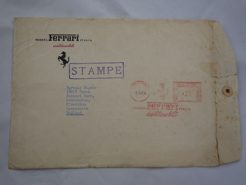 1956 Ferrari 375 MM 410 Superamerica Brochure with Envelope