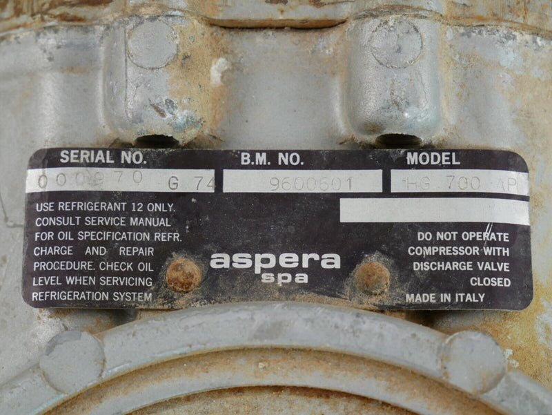 1974-85 Ferrari 308 GT4 GTB GTS Aspera Air Conditioning Compressor & Bracket