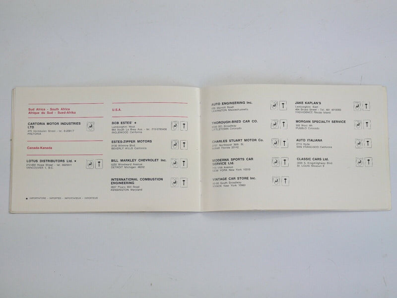 Lamborghini Miura handbook
