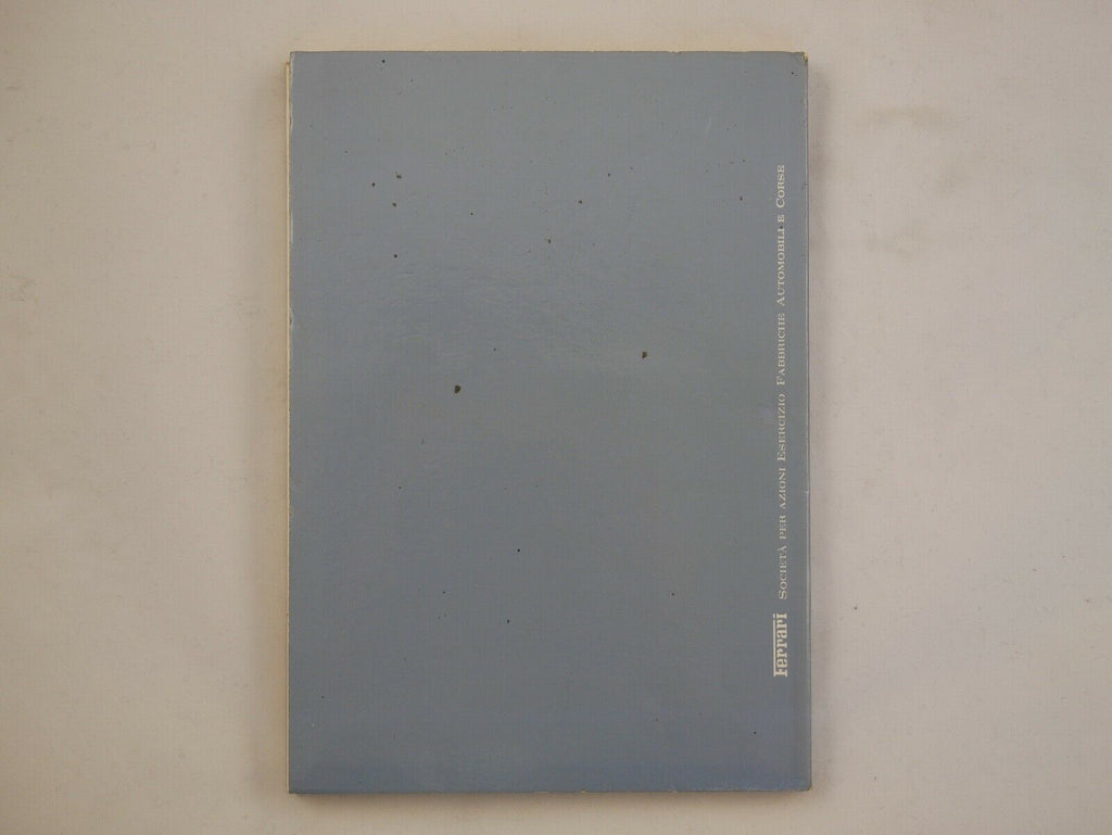 1977 Ferrari 400 GT Owner's Handbook Manual