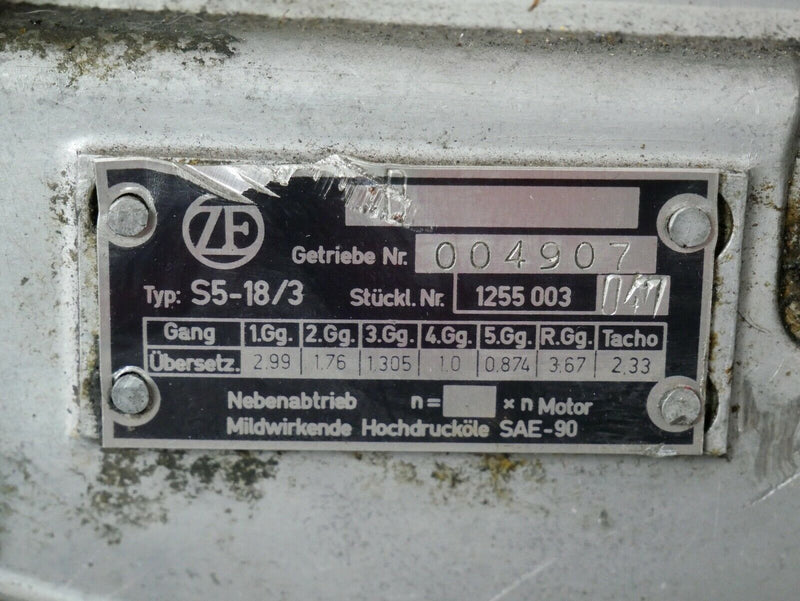 Fiat Dino 2400 ZF S5-18/3 Gearbox